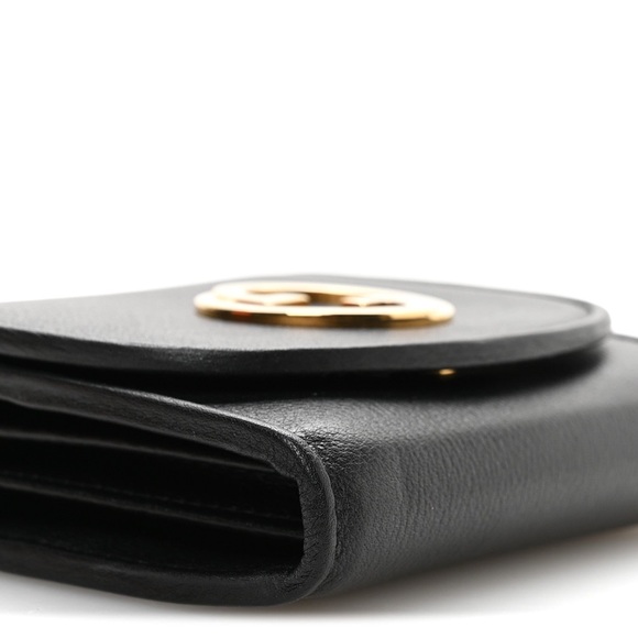 Roxy Calfskin Medium Blondie Chain Wallet Black - Picture 10 of 11